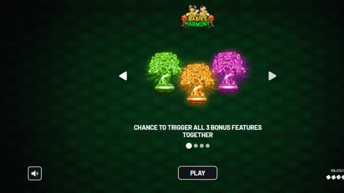 Tampilan visual slot Fortune Babies – Harmony dengan simbol bayi dan naga